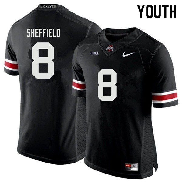 Ohio State Buckeyes #8 Kendall Sheffield Youth High School Jersey Black